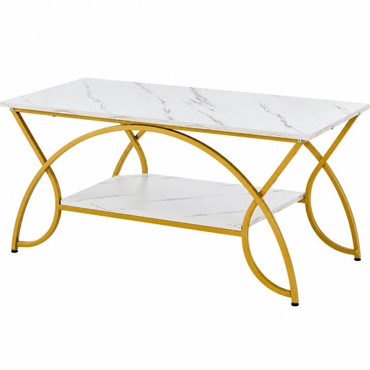 table-basse-a-double-niveau-en-imitation-marbre-avec-structure-metallique-doree-gluol11948ql