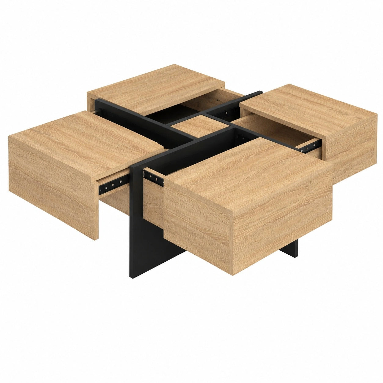 table-basse-carree-70-cm-avec-tiroirs-bois-et-noir-durhe11941qz