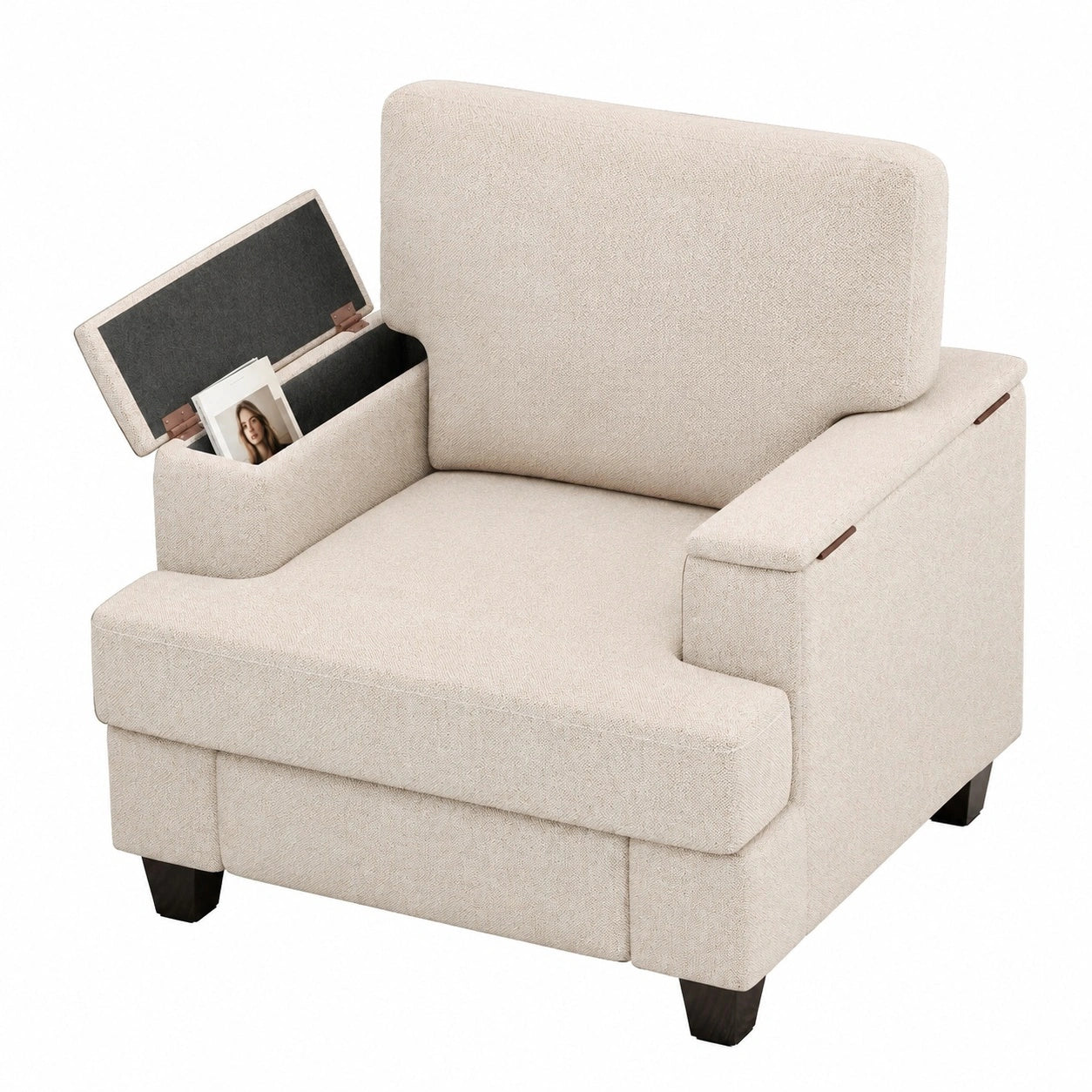 fauteuil-relaxation-rembourre-avec-accoudoirs-et-rangement-dossier-amovible-cadre-en-bois-beige-dgicj11954un